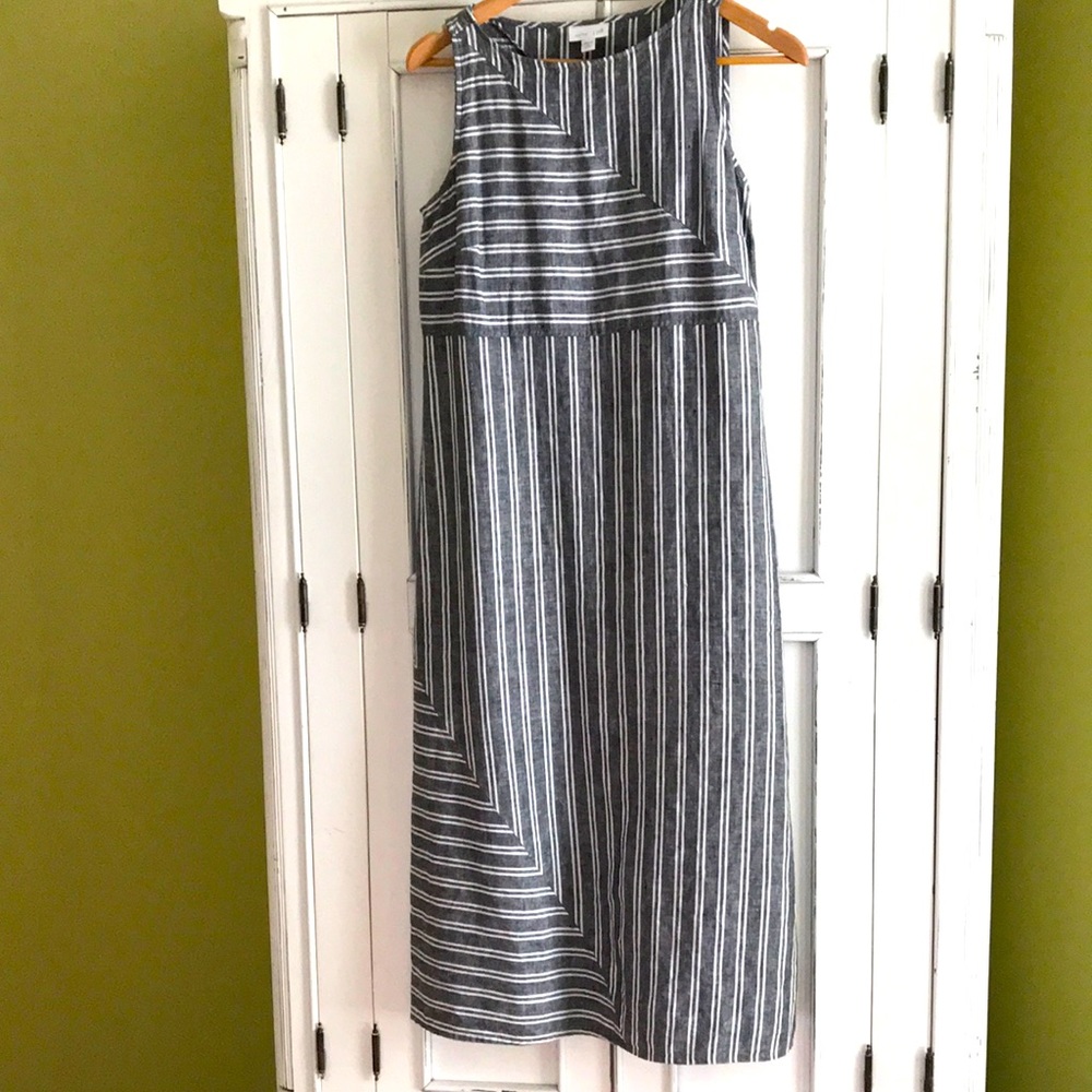 JJill extra small linen maxi dress
